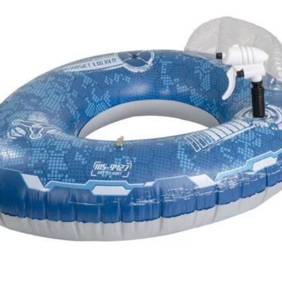 Nwt set of 2 Aqua Dual inflatable battle boats with water blasters, Battle Boats - Picture 2 of 4